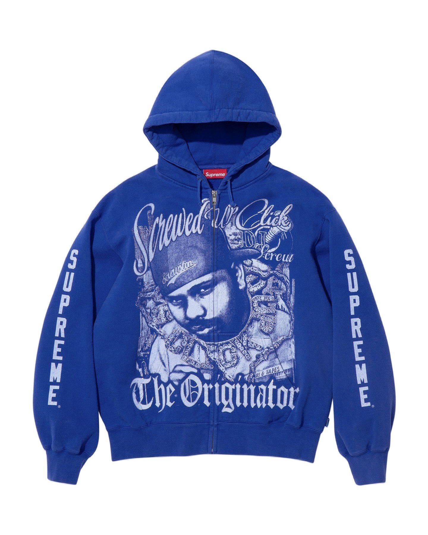 Supreme/DJ Screw Zip Up Hooded Sweatshirt view 2
